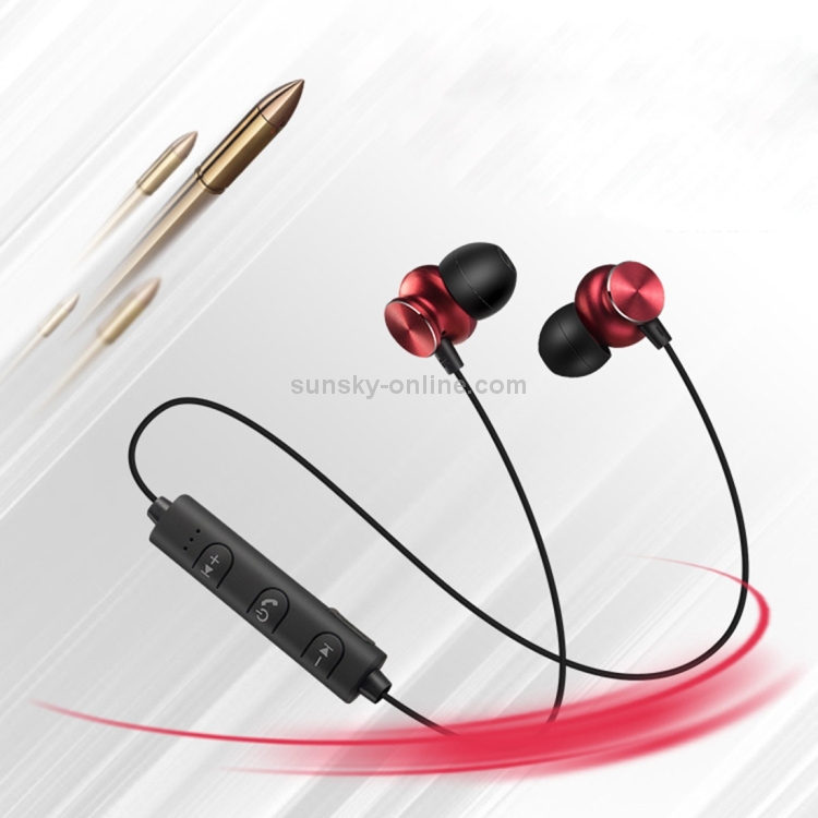 Magnetic Suction Wireless Bluetooth In-Ear Headphone Metal Sports Headset with Mic and 1 Connect 2 Function Magnetic Suction Wireless Bluetooth In-Ear Headphone Metal Sports Headset with Mic and 1 Connect 2 Function