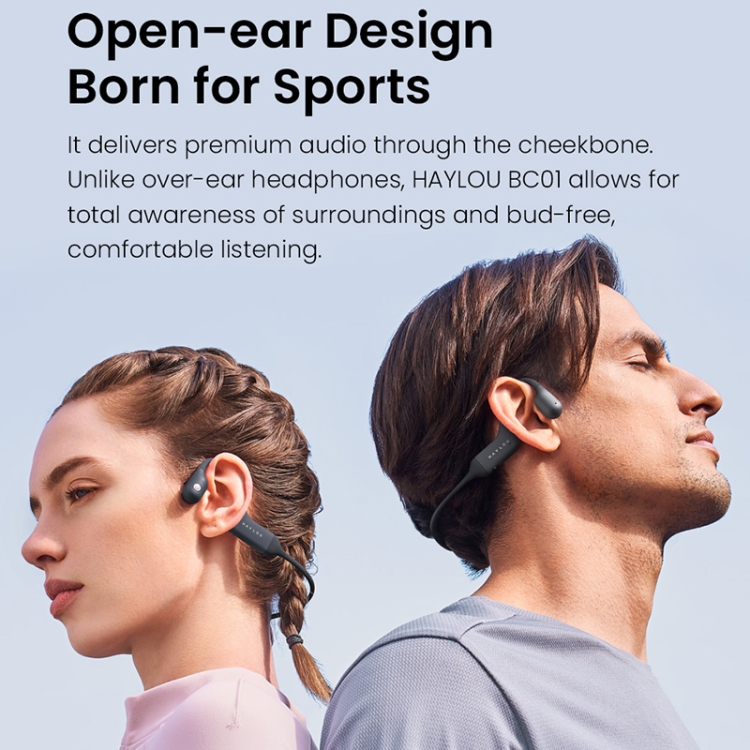 Original Xiaomi Youpin Haylou PurFree Bluetooth V5.2 Bone Conduction Earhook Sports Earphone Original Xiaomi Youpin Haylou PurFree Bluetooth V5.2 Bone Conduction Earhook Sports Earphone