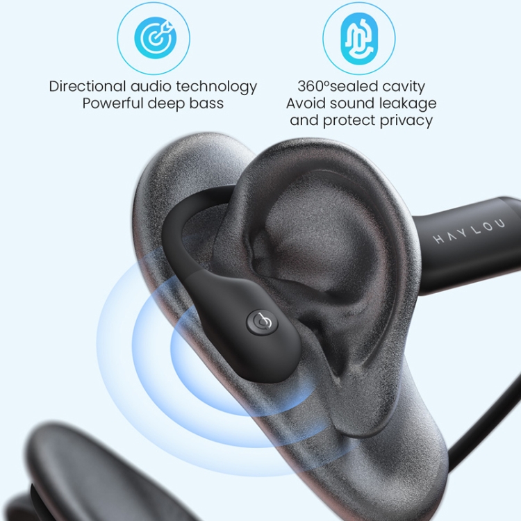 Original Xiaomi Youpin Haylou PurFree Bluetooth V5.2 Bone Conduction Earhook Sports Earphone Original Xiaomi Youpin Haylou PurFree Bluetooth V5.2 Bone Conduction Earhook Sports Earphone