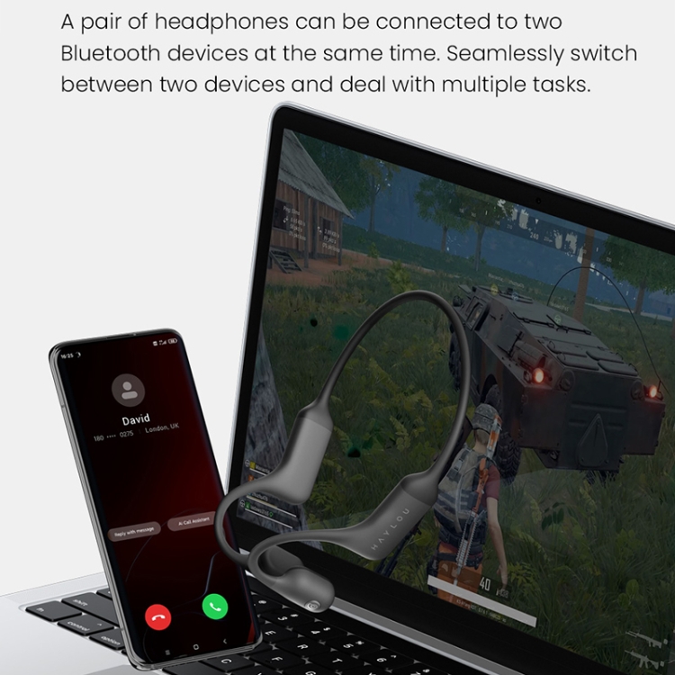 Original Xiaomi Youpin Haylou PurFree Bluetooth V5.2 Bone Conduction Earhook Sports Earphone Original Xiaomi Youpin Haylou PurFree Bluetooth V5.2 Bone Conduction Earhook Sports Earphone