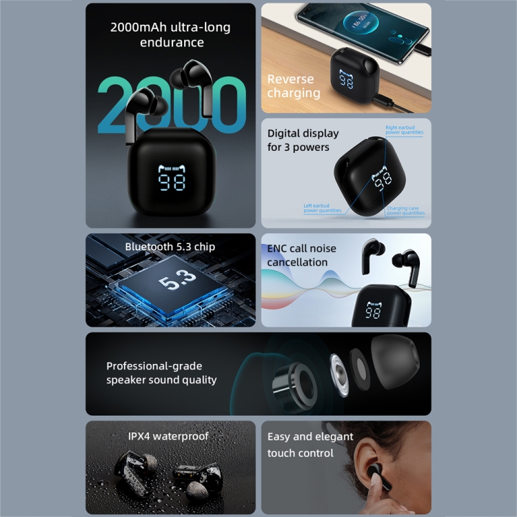 Mibro Earbuds 3 Pro IPX4 Waterproof TWS Bluetooth 5.3 ENC Noise Reduction Earphone Mibro Earbuds 3 Pro IPX4 Waterproof TWS Bluetooth 5.3 ENC Noise Reduction Earphone