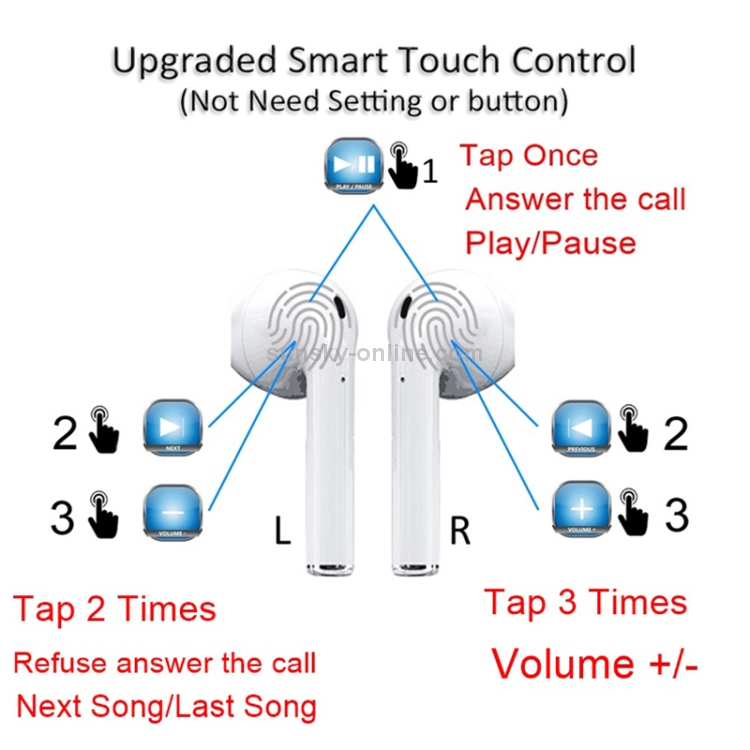 A9S Bluetooth Headset 5.0 Wireless Stereo Tune Call Support Touch with Charging TWS Bluetooth Headset A9S Bluetooth Headset 5.0 Wireless Stereo Tune Call Support Touch with Charging TWS Bluetooth Headset