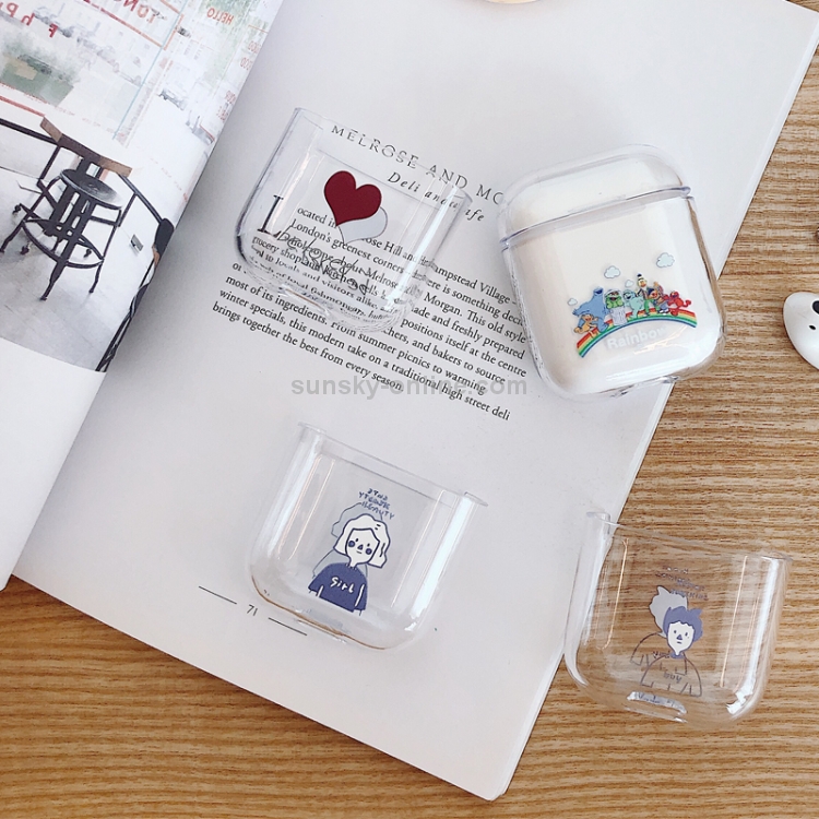 Be Loved Heart Pattern Shockproof Coloured Drawing PC Protective Case for Apple AirPods 1/2 Be Loved Heart Pattern Shockproof Coloured Drawing PC Protective Case for Apple AirPods 1/2