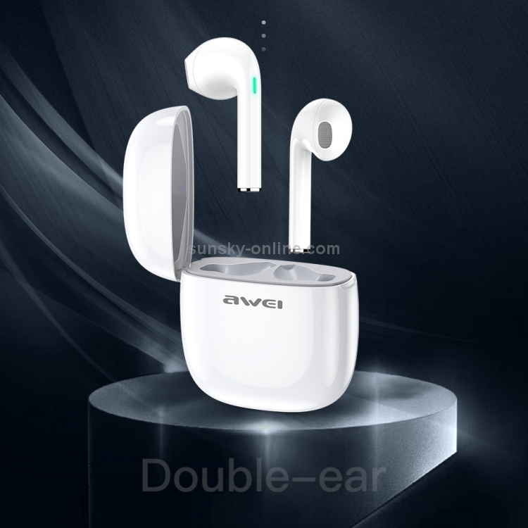awei T28 Bluetooth V5.0 Ture Wireless Sports TWS Headset with Charging Case(White) awei T28 Bluetooth V5.0 Ture Wireless Sports TWS Headset with Charging Case(White)