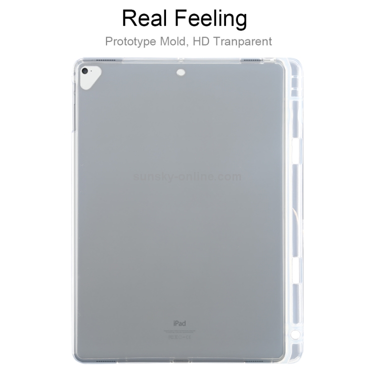 For iPad Air / Air 2 3mm Shockproof Transparent Protective Case with Pen Slot For iPad Air / Air 2 3mm Shockproof Transparent Protective Case with Pen Slot