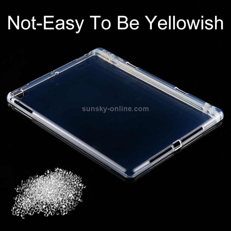 For iPad Air / Air 2 3mm Shockproof Transparent Protective Case with Pen Slot For iPad Air / Air 2 3mm Shockproof Transparent Protective Case with Pen Slot