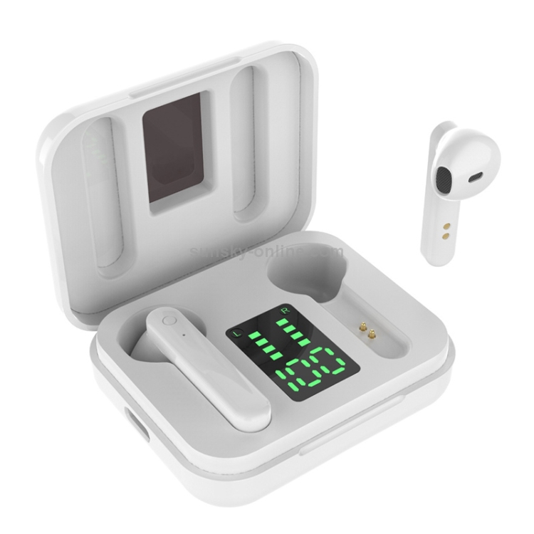 L12 Bluetooth 5.0 TWS Touch Digital Display Wireless Bluetooth Earphone with Charging Box(White) L12 Bluetooth 5.0 TWS Touch Digital Display Wireless Bluetooth Earphone with Charging Box(White)