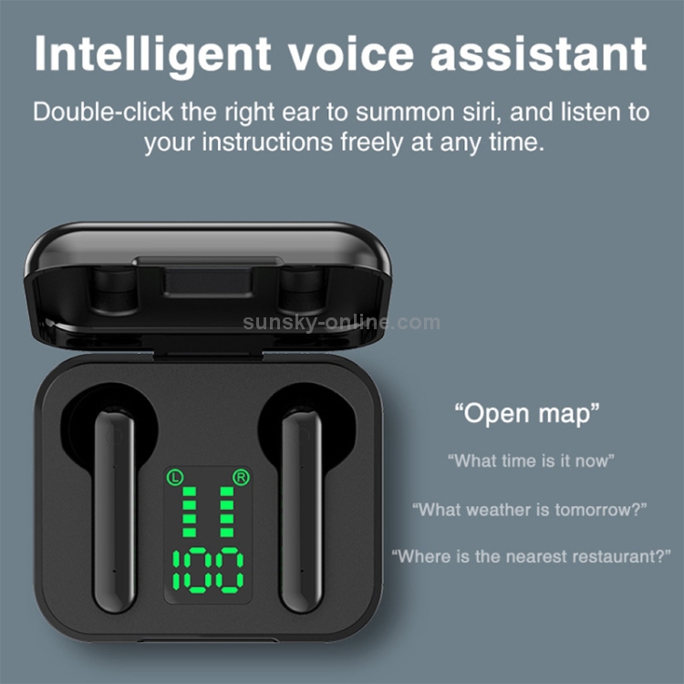 L12 Bluetooth 5.0 TWS Touch Digital Display Wireless Bluetooth Earphone with Charging Box(White) L12 Bluetooth 5.0 TWS Touch Digital Display Wireless Bluetooth Earphone with Charging Box(White)