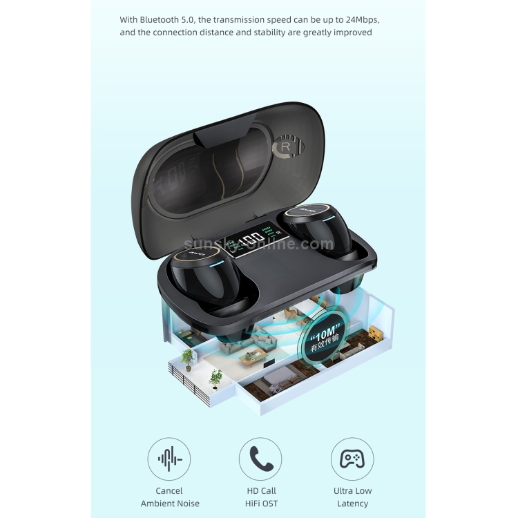 awei TA3 Bluetooth 5.0 ANC Active Noise Reduction Wireless Bluetooth Earphone (Black) awei TA3 Bluetooth 5.0 ANC Active Noise Reduction Wireless Bluetooth Earphone (Black)