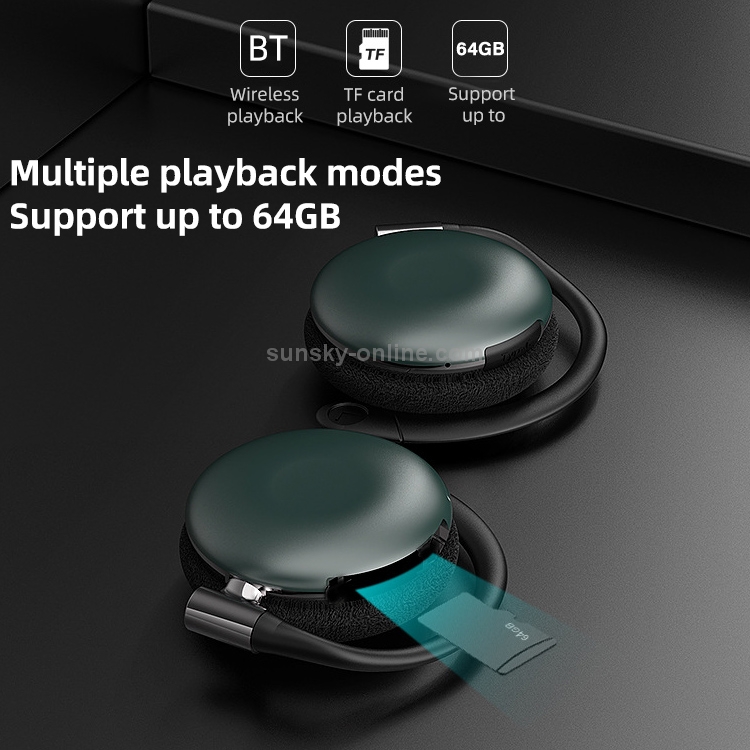 HP-1376 TWS Ear-mounted Wireless Sports Bluetooth Earphone, Support Touch & 64GB TF Card & Call & Voice Assistant(Black) HP-1376 TWS Ear-mounted Wireless Sports Bluetooth Earphone, Support Touch & 64GB TF Card & Call & Voice Assistant(Black)