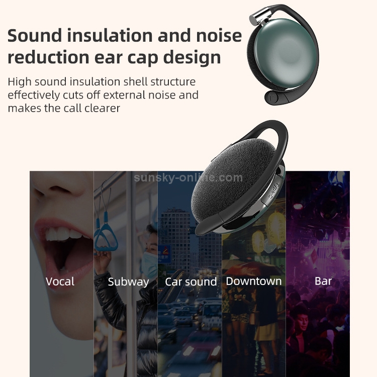 HP-1376 TWS Ear-mounted Wireless Sports Bluetooth Earphone, Support Touch & 64GB TF Card & Call & Voice Assistant(Black) HP-1376 TWS Ear-mounted Wireless Sports Bluetooth Earphone, Support Touch & 64GB TF Card & Call & Voice Assistant(Black)