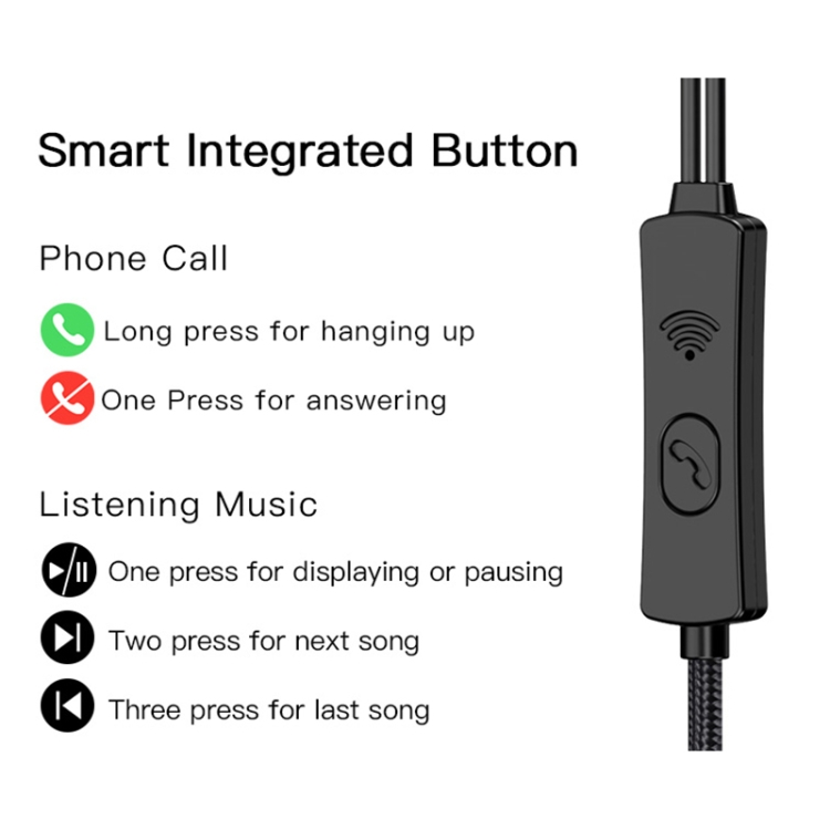 Yesido YH32 3.5mm In-Ear Wired Earphone, Length: 1.2m Yesido YH32 3.5mm In-Ear Wired Earphone, Length: 1.2m