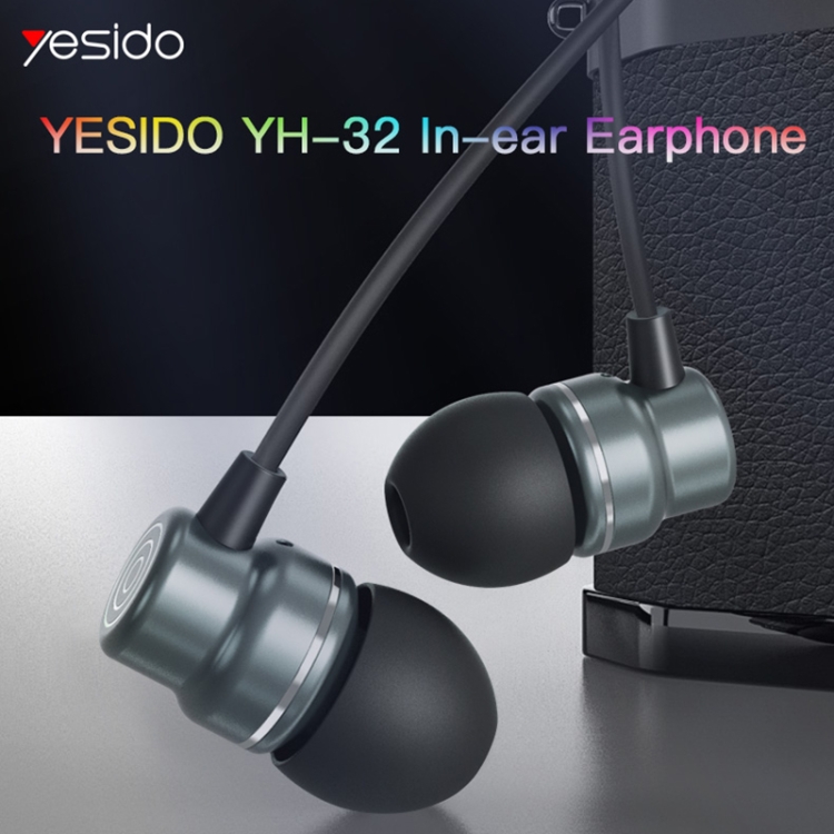 Yesido YH32 3.5mm In-Ear Wired Earphone, Length: 1.2m Yesido YH32 3.5mm In-Ear Wired Earphone, Length: 1.2m