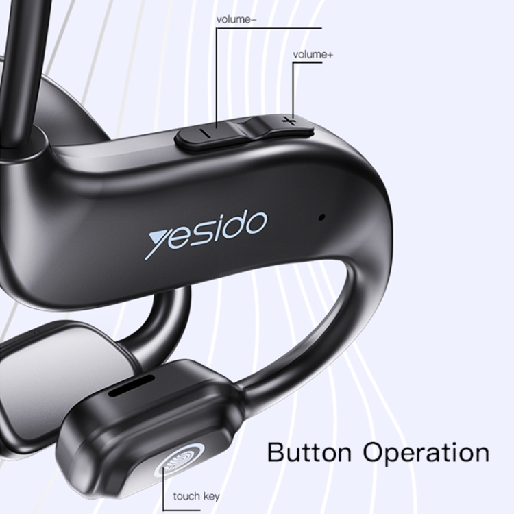 Yesido YSP09 Bone Conduction Wireless Bluetooth Sports Earphone Yesido YSP09 Bone Conduction Wireless Bluetooth Sports Earphone