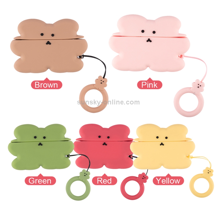 For AirPods Pro Thick Version Cartoon Character Silicone Earphone Protective Case with Hanging Ring(Yellow) For AirPods Pro Thick Version Cartoon Character Silicone Earphone Protective Case with Hanging Ring(Yellow)