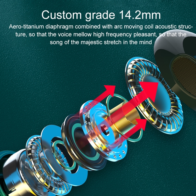 WK YB08 Black Gold Series 3.5mm Music Call Wired Earphones, Length: 1.2m(Green) WK YB08 Black Gold Series 3.5mm Music Call Wired Earphones, Length: 1.2m(Green)