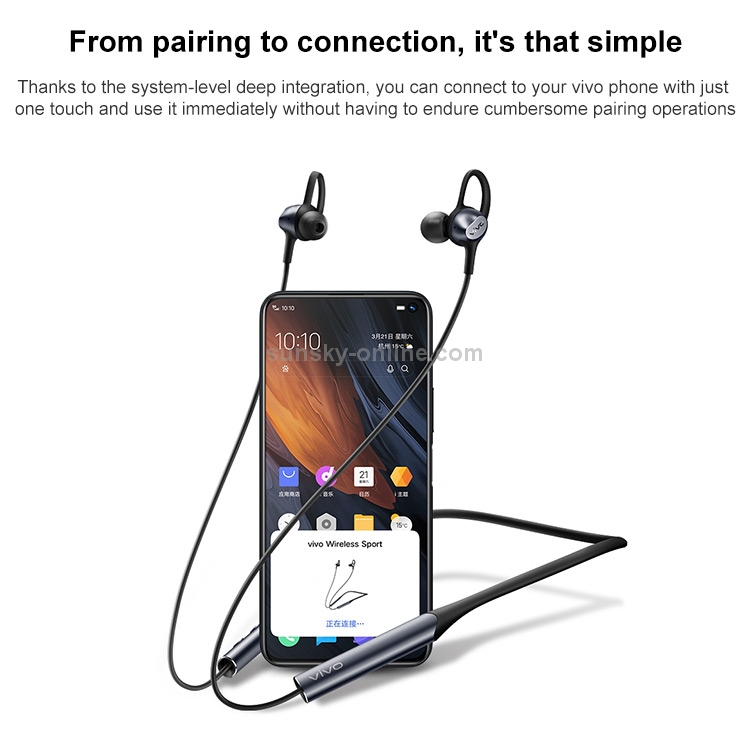Original vivo HP2055 6020002 Bluetooth 5.0 Neck-mounted Wireless Sports Bluetooth Earphone Original vivo HP2055 6020002 Bluetooth 5.0 Neck-mounted Wireless Sports Bluetooth Earphone