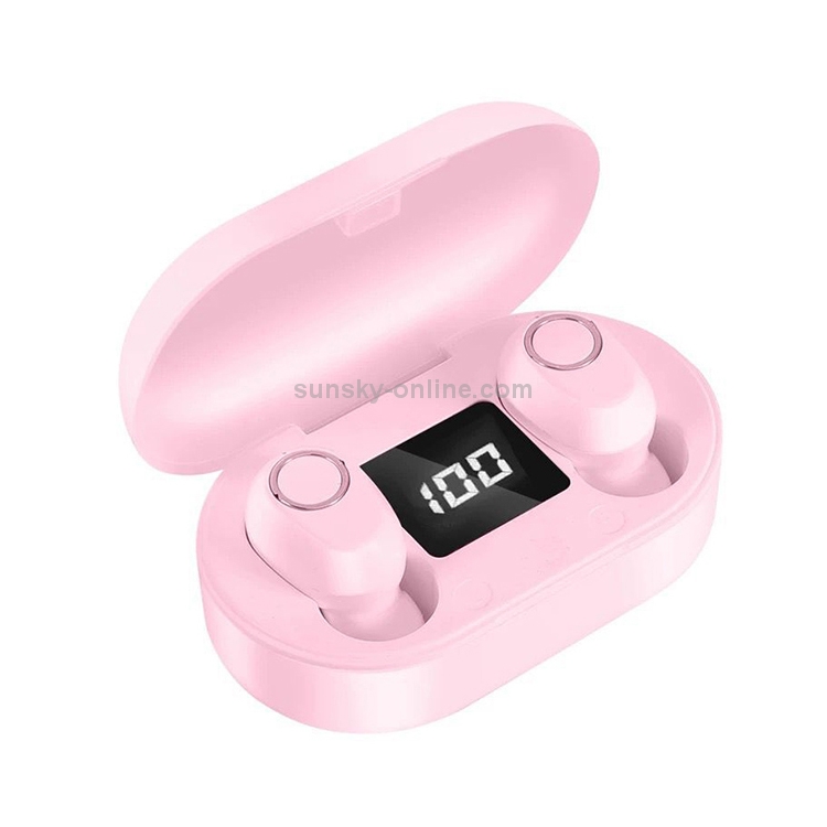 DT-13 Wireless Two Ear Bluetooth Headset Supports Touch & Smart Magnetic Charging(Pink)