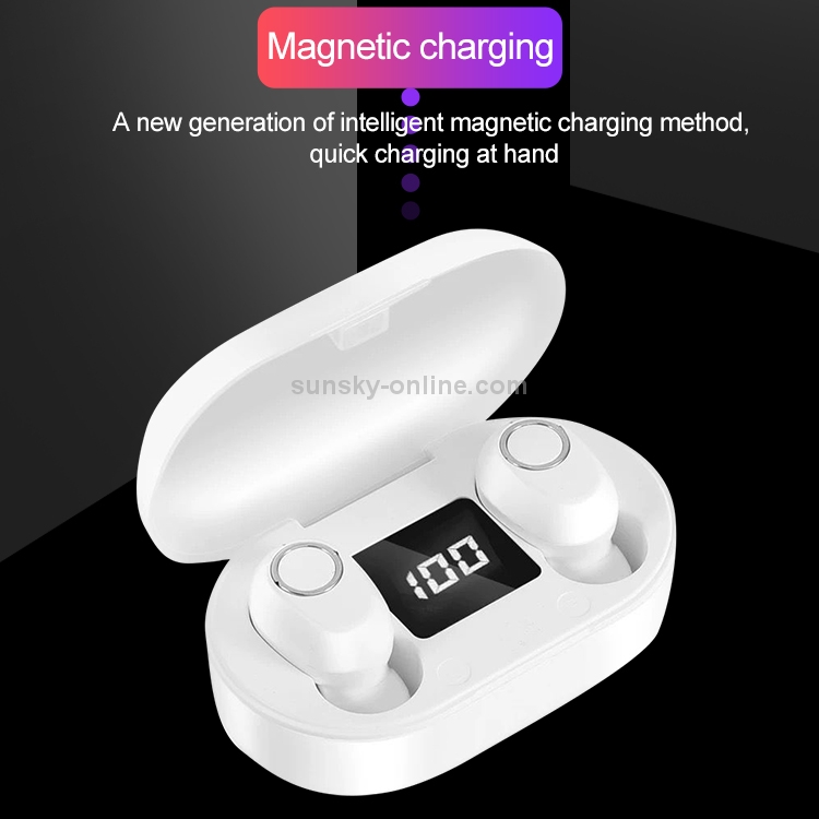 DT-13 Wireless Two Ear Bluetooth Headset Supports Touch & Smart Magnetic Charging(Pink)