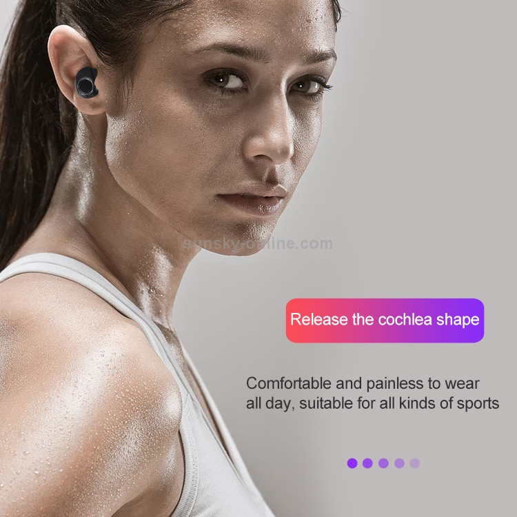 DT-13 Wireless Two Ear Bluetooth Headset Supports Touch & Smart Magnetic Charging(Pink)