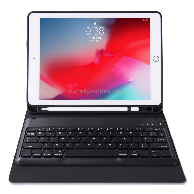 K07B Bluetooth 3.0 Ultra-thin One-piece Bluetooth Keyboard Leather Tablet Case for iPad 9.7 (2018) / 9.7 inch (2017) / Pro 9.7 inch / Air 2 / Air, with Pen Slot & Holder (Grey) K07B Bluetooth 3.0 Ultra-thin One-piece Bluetooth Keyboard Leather Tablet Case for iPad 9.7 (2018) / 9.7 inch (2017) / Pro 9.7 inch / Air 2 / Air, with Pen Slot & Holder (Grey)