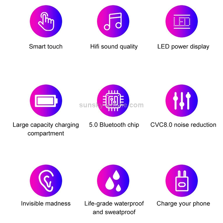 F9 TWS V5.0 Touch Control Binaural Wireless Bluetooth Headset with Breathing Light and Digital Display F9 TWS V5.0 Touch Control Binaural Wireless Bluetooth Headset with Breathing Light and Digital Display