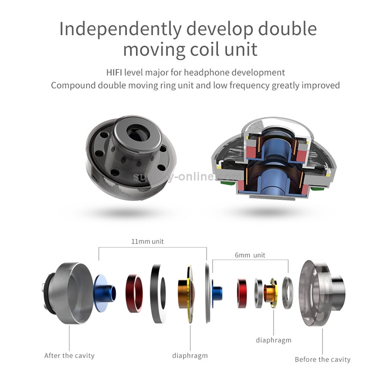 TRN V10 HiFi Monitoring Earphone 2Pin Detachable Cable Earphone, without Mic(Black) TRN V10 HiFi Monitoring Earphone 2Pin Detachable Cable Earphone, without Mic(Black)