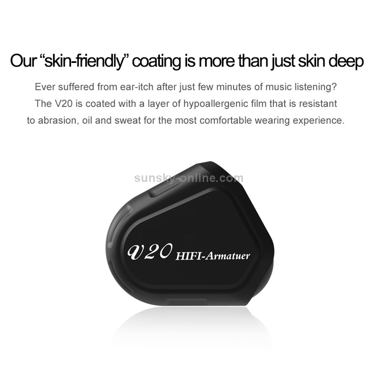 TRN V20 Hybrid In Ear Earphone Monitor Running Sport HiFi Headset with Detachable 2Pin Connection, with Mic(Black) TRN V20 Hybrid In Ear Earphone Monitor Running Sport HiFi Headset with Detachable 2Pin Connection, with Mic(Black)