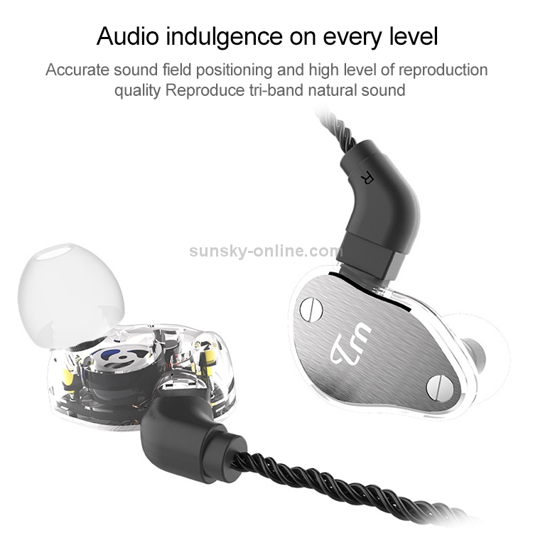 TRN V60 Hybrid In Ear Earphone Monitor Running Sport HiFi Headset with Detachable 2Pin Connection, with Mic(Blue) TRN V60 Hybrid In Ear Earphone Monitor Running Sport HiFi Headset with Detachable 2Pin Connection, with Mic(Blue)