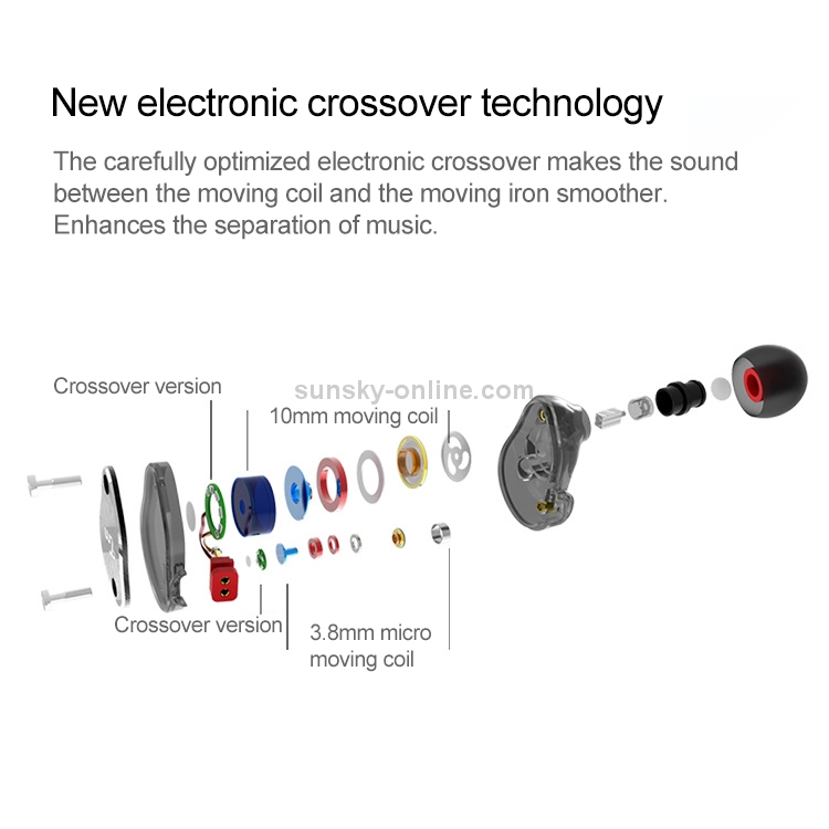 TRN V60 Hybrid In Ear Earphone Monitor Running Sport HiFi Headset with Detachable 2Pin Connection, with Mic(Blue) TRN V60 Hybrid In Ear Earphone Monitor Running Sport HiFi Headset with Detachable 2Pin Connection, with Mic(Blue)