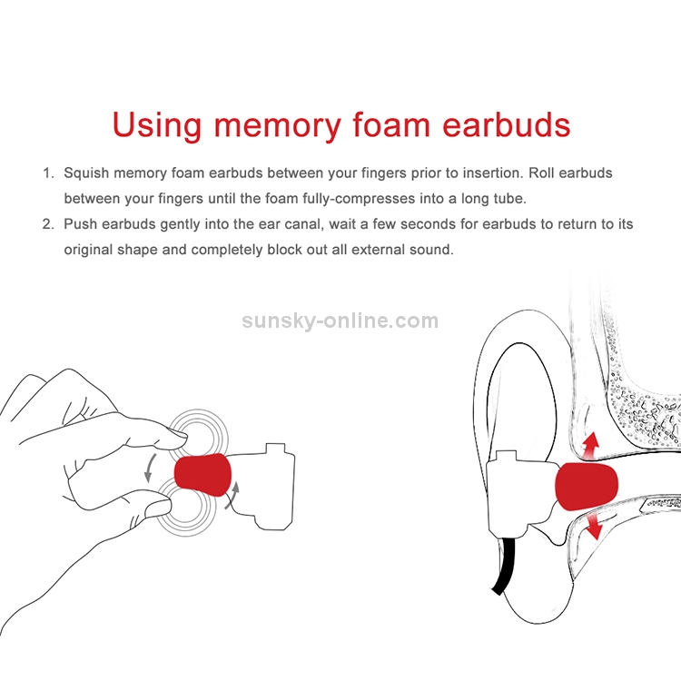 TRN Earphone Silicone Memory Foam Earplug(Black) TRN Earphone Silicone Memory Foam Earplug(Black)