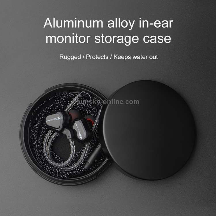 TRN Portable Shockproof Box Earphones Aluminum Alloy Storage Box TRN Portable Shockproof Box Earphones Aluminum Alloy Storage Box