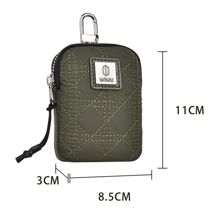WIWU Q-Pouch Portable Mini Cotton Earphone Case (Black)