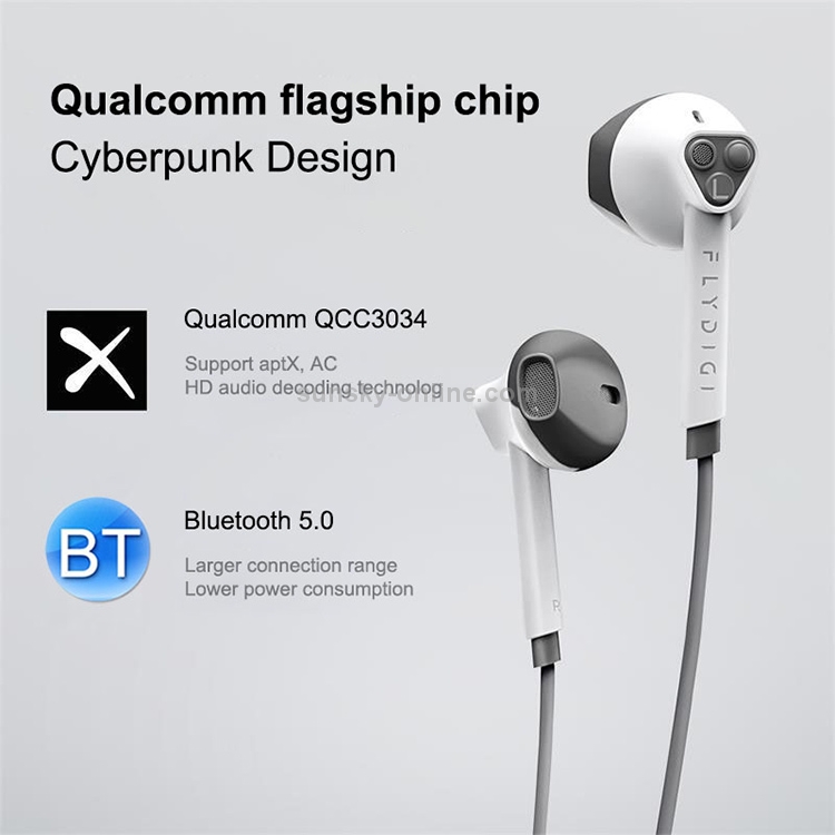 FLYDIGI H1 Bluetooth 5.0 Gaming Neck-mounted Wireless Bluetooth Earphone FLYDIGI H1 Bluetooth 5.0 Gaming Neck-mounted Wireless Bluetooth Earphone
