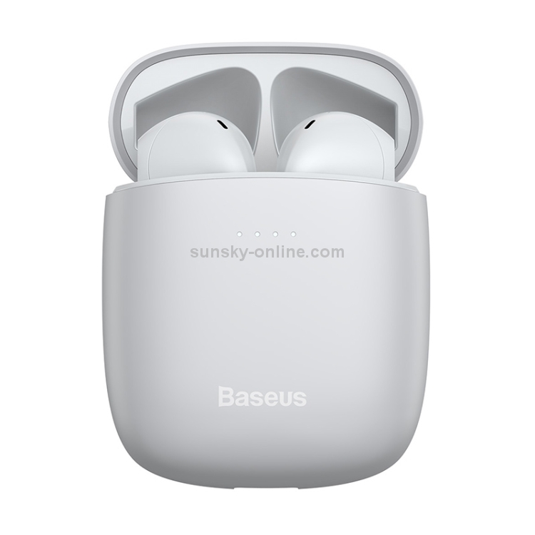 Baseus NGW04-02 TWS IP54 Waterproof Bluetooth 5.0 Touch Bluetooth Earphone with Charging Box, Support Call & Voice Assistant(White) Baseus NGW04-02 TWS IP54 Waterproof Bluetooth 5.0 Touch Bluetooth Earphone with Charging Box, Support Call & Voice Assistant(White)
