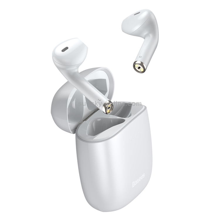 Baseus NGW04-02 TWS IP54 Waterproof Bluetooth 5.0 Touch Bluetooth Earphone with Charging Box, Support Call & Voice Assistant(White) Baseus NGW04-02 TWS IP54 Waterproof Bluetooth 5.0 Touch Bluetooth Earphone with Charging Box, Support Call & Voice Assistant(White)
