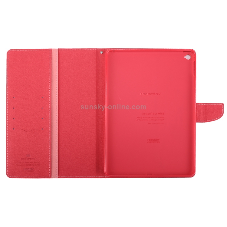 GOOSPERY FANCY DIARY for iPad Air 2 Cross Texture Leather Case with Card Slot & Holder & Wallet(Pink) GOOSPERY FANCY DIARY for iPad Air 2 Cross Texture Leather Case with Card Slot & Holder & Wallet(Pink)