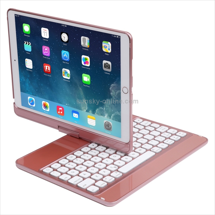 K766 For iPad 10.2/iPad Air 3 10.5/iPad Pro 10.5 360-degree Rotating Seven-color Backlit Bluetooth Keyboard Leather Tablet Case (Rose Gold) K766 For iPad 10.2/iPad Air 3 10.5/iPad Pro 10.5 360-degree Rotating Seven-color Backlit Bluetooth Keyboard Leather Tablet Case (Rose Gold)