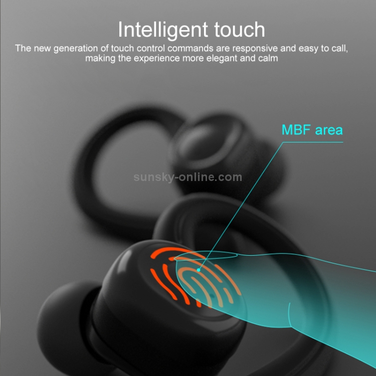 L6 TWS Smart Noise Reduction Touch Ear-mounted Sports Bluetooth Earphone with Charging Box, Support HD Calls (Black) L6 TWS Smart Noise Reduction Touch Ear-mounted Sports Bluetooth Earphone with Charging Box, Support HD Calls (Black)