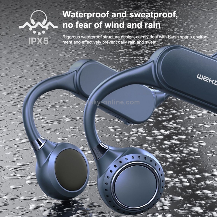 WK V32 Bone Conduction Bluetooth 5.0 Earphone No In-ear Sports Waterproof Earphone(Blue) WK V32 Bone Conduction Bluetooth 5.0 Earphone No In-ear Sports Waterproof Earphone(Blue)
