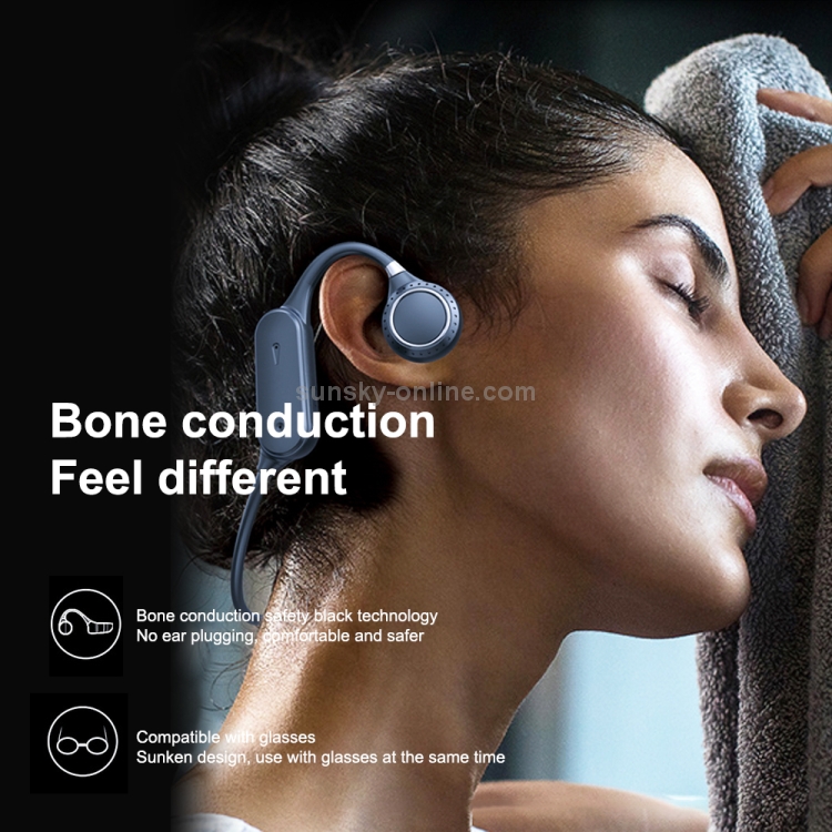 WK V32 Bone Conduction Bluetooth 5.0 Earphone No In-ear Sports Waterproof Earphone(Blue) WK V32 Bone Conduction Bluetooth 5.0 Earphone No In-ear Sports Waterproof Earphone(Blue)
