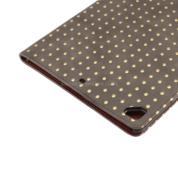 For iPad 9.7 (2018) & New iPad 9.7 (2017 ) / iPad Air 2 / iPad Air / iPad Pro 9.7 Universal Rivet Texture PU + PC Bronzing Horizontal Flip Leather Case with Holder & Card Slots & Wallet & Sleep / Wake-up Function(Black) For iPad 9.7 (2018) & New iPad 9.7 (2017 ) / iPad Air 2 / iPad Air / iPad Pro 9.7 Universal Rivet Texture PU + PC Bronzing Horizontal Flip Leather Case with Holder & Card Slots & Wallet & Sleep / Wake-up Function(Black)