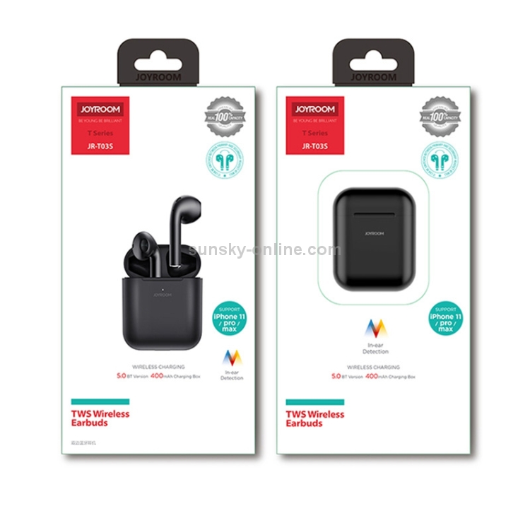 JOYROOM JR-T03S Bluetooth 5.0 Binaural TWS Bluetooth Headset(Black) JOYROOM JR-T03S Bluetooth 5.0 Binaural TWS Bluetooth Headset(Black)