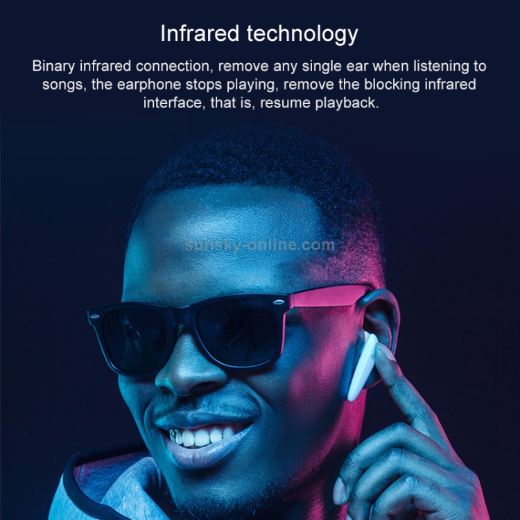 G01 Infrared Light-sensitive Ear-type Dual Wireless Bluetooth V5.0 Wireless Earphones, Call Touch Version G01 Infrared Light-sensitive Ear-type Dual Wireless Bluetooth V5.0 Wireless Earphones, Call Touch Version