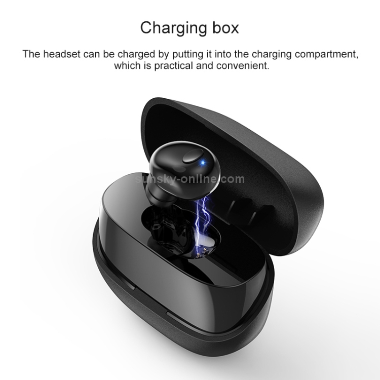BTH-IP8 Mini Single In-Ear Wireless Bluetooth Headset V5.0 with Charging Case(White) BTH-IP8 Mini Single In-Ear Wireless Bluetooth Headset V5.0 with Charging Case(White)
