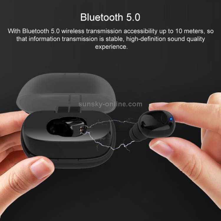 BTH-IP8 Mini Single In-Ear Wireless Bluetooth Headset V5.0 with Charging Case(White) BTH-IP8 Mini Single In-Ear Wireless Bluetooth Headset V5.0 with Charging Case(White)