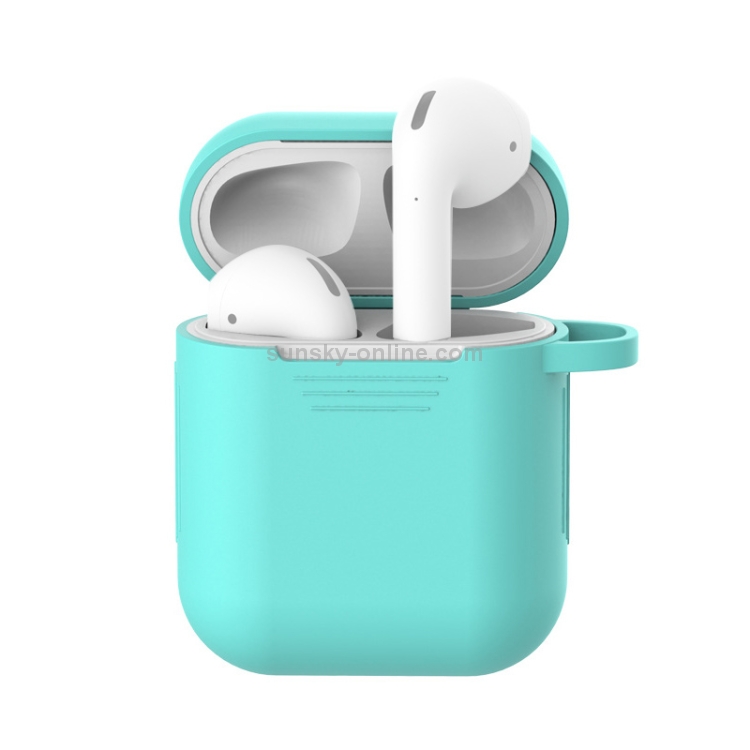 7 PCS Wireless Earphones Shockproof Silicone Protective Case for Apple AirPods 1 / 2(White + Green) 7 PCS Wireless Earphones Shockproof Silicone Protective Case for Apple AirPods 1 / 2(White + Green)