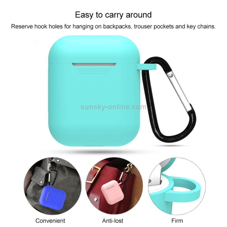 7 PCS Wireless Earphones Shockproof Silicone Protective Case for Apple AirPods 1 / 2(White + Green) 7 PCS Wireless Earphones Shockproof Silicone Protective Case for Apple AirPods 1 / 2(White + Green)