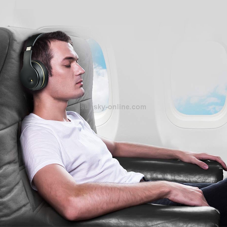 Noise Cancelling EL528 Foldable ANC Active Noise Cancelling Touch Bluetooth  Headset, Supports Calling(Blue)