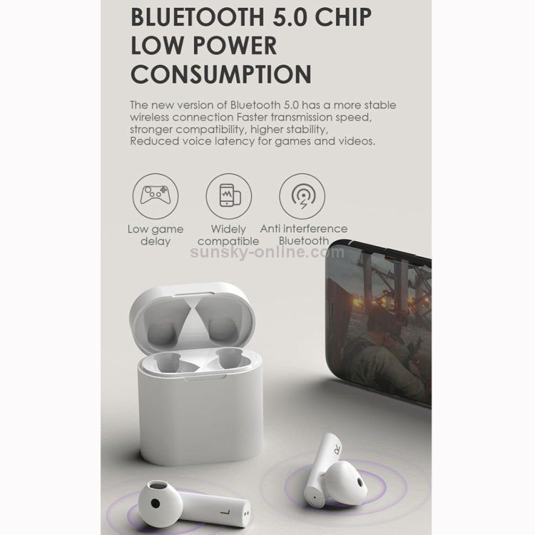 M6 Bluetooth 5.0 TWS Business Style Binaural Wireless Bluetooth Earphone with Charging Case(White) M6 Bluetooth 5.0 TWS Business Style Binaural Wireless Bluetooth Earphone with Charging Case(White)